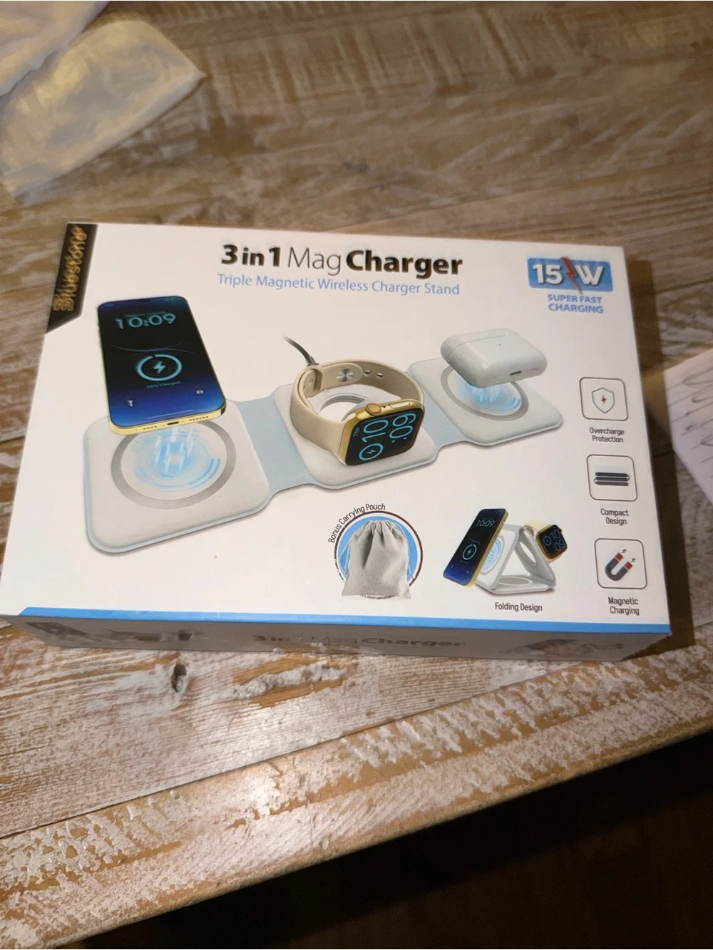 📱Bluestone 3-in-1 Magnetic Wireless Charger Stand📱 🆕